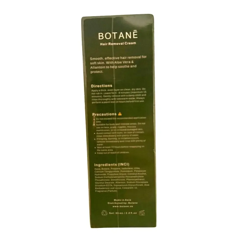 Botanē hair removal cream 60ml new in box